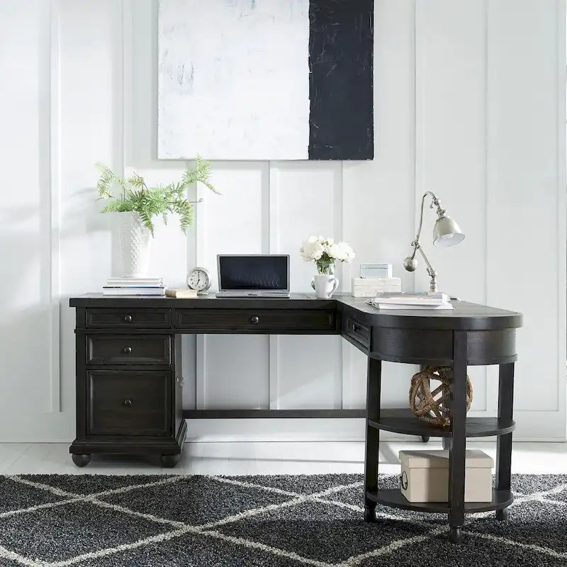 Harvest Home Chalkboard Opt L Shaped Desk Set