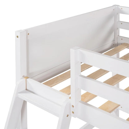 Merax Solid Wood Twin Size Loft Bed with Ladder