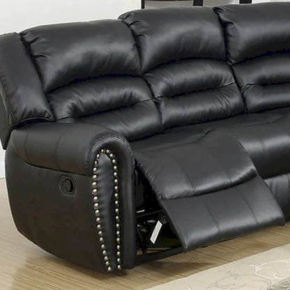 Bonded Leather Motion Sectional