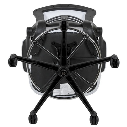 Mid-Back Ergonomic Drafting Chair with Adjustable Foot Ring and Flip-Up Arms