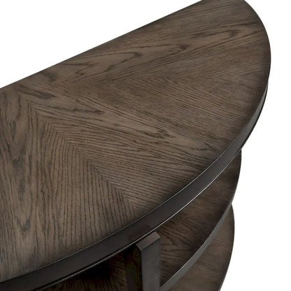 Penton Espresso Stone Sofa Table