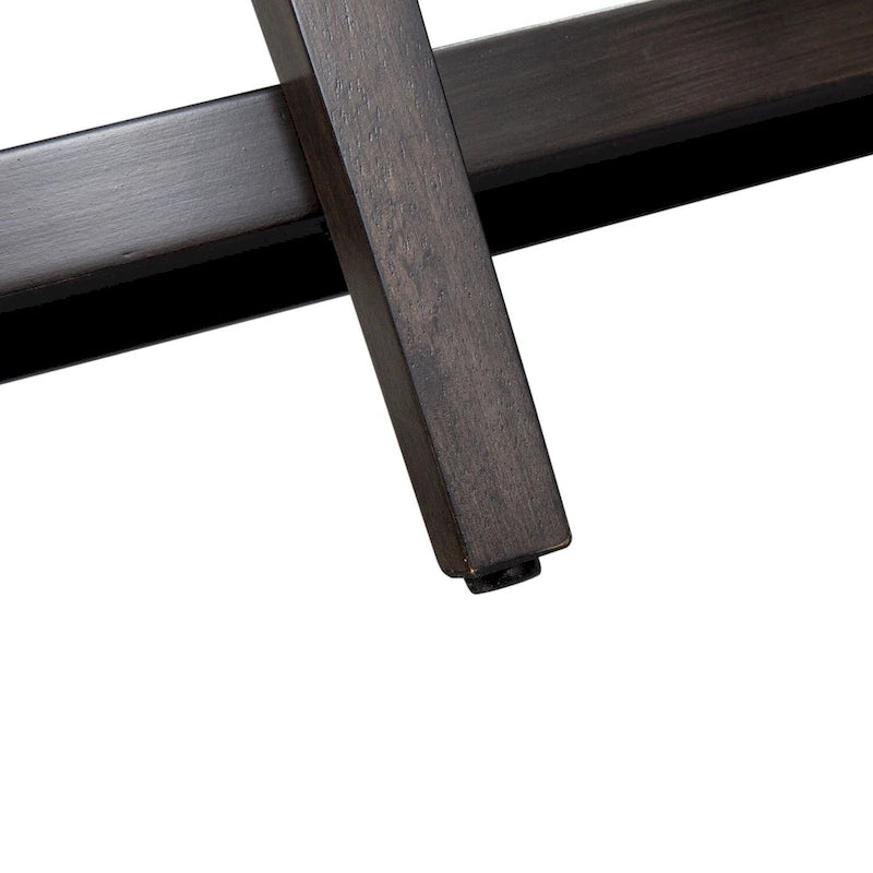 Penton Espresso Stone Sofa Table