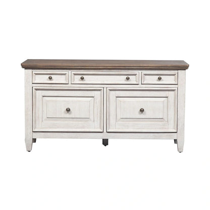 Heartland Antique White Tobacco Credenza