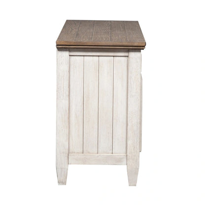 Heartland Antique White Tobacco Credenza