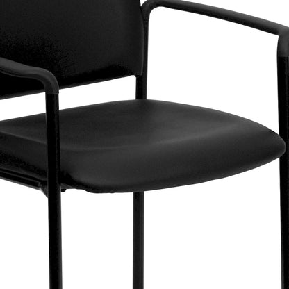 Comfort Stackable Steel Side Reception Chair with Arms