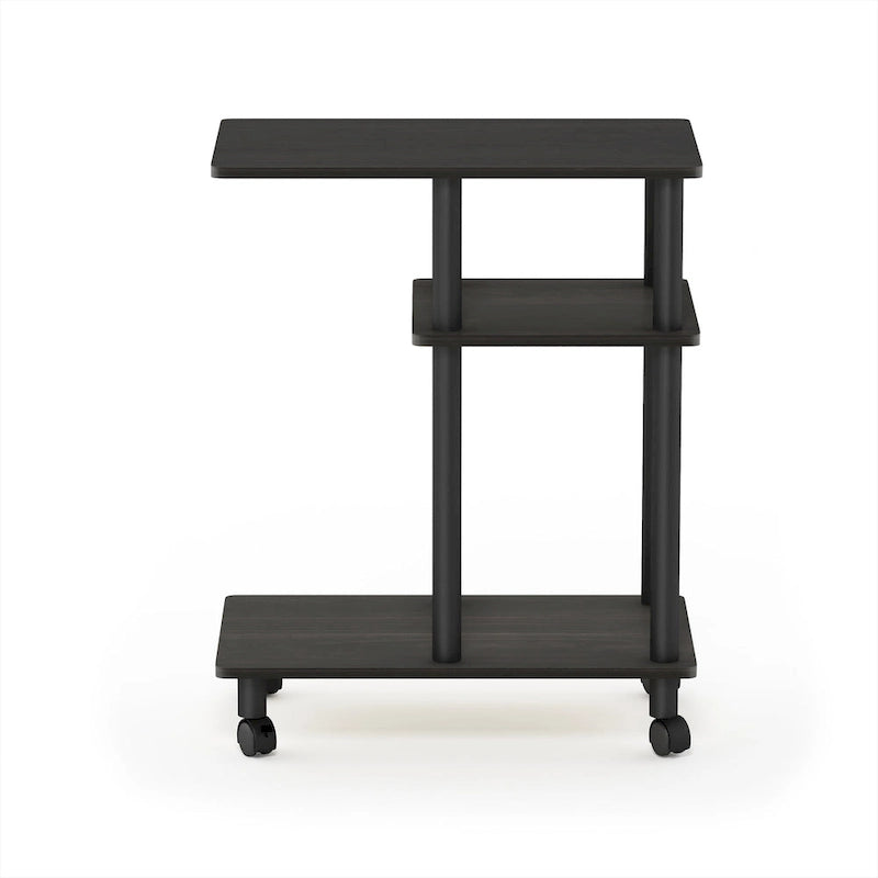 Furinno Turn-N-Tube U Shape Sofa Side Table with Casters