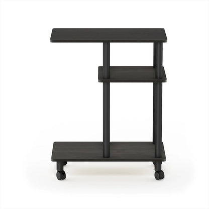Furinno Turn-N-Tube U Shape Sofa Side Table with Casters