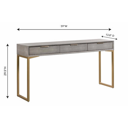 Pesce Shagreen Console