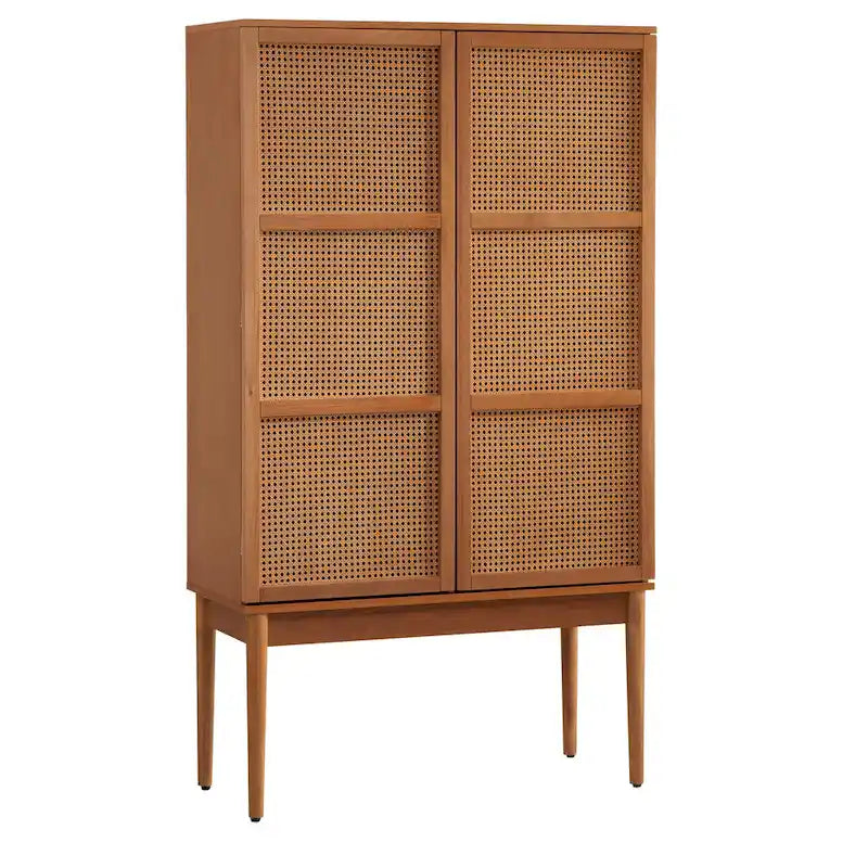 Lifestorey Maxima Cane 2-Door Cabinet
