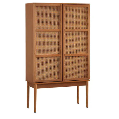 Lifestorey Maxima Cane 2-Door Cabinet