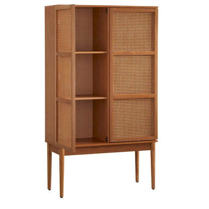 Lifestorey Maxima Cane 2-Door Cabinet