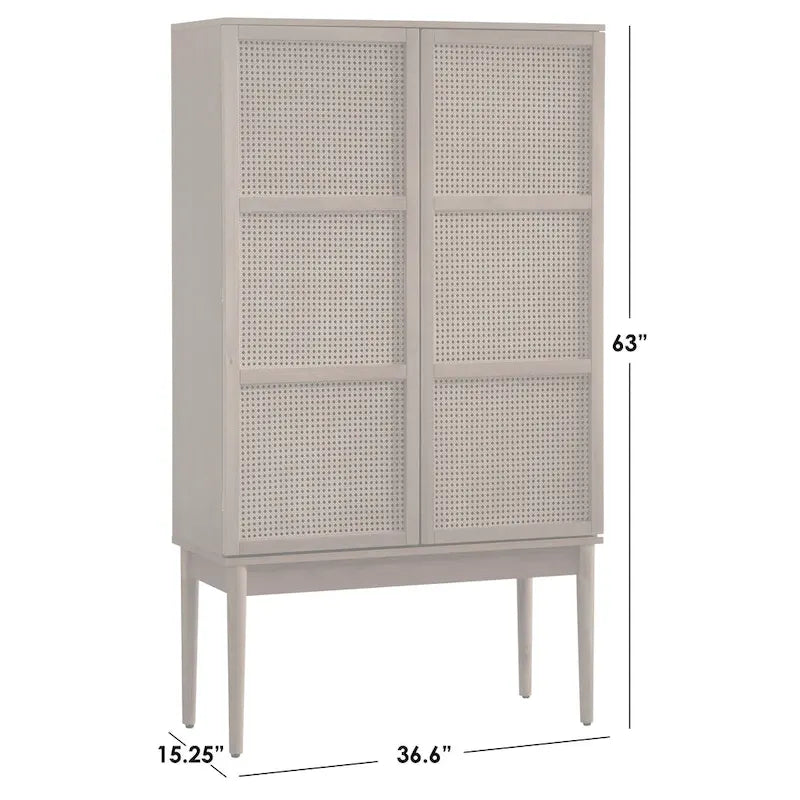 Lifestorey Maxima Cane 2-Door Cabinet