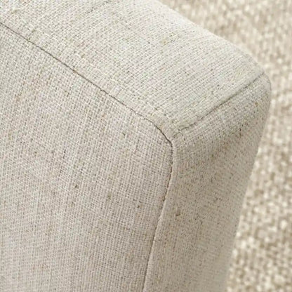 Linen Mid Century Modern Dining Chair