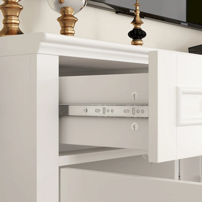 104.3x82.3 Complete Entertainment Wall Unit White TV Stand Display