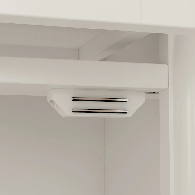 104.3x82.3 Complete Entertainment Wall Unit White TV Stand Display