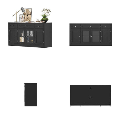 104.3x82.3 Complete Entertainment Wall Unit White TV Stand Display