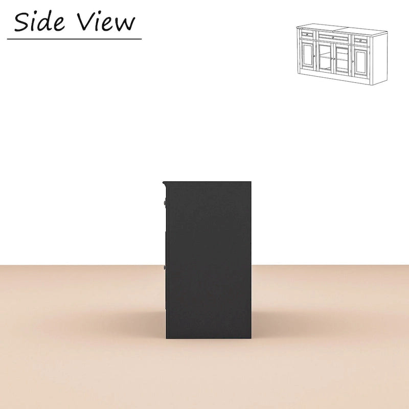 104.3x82.3 Complete Entertainment Wall Unit White TV Stand Display