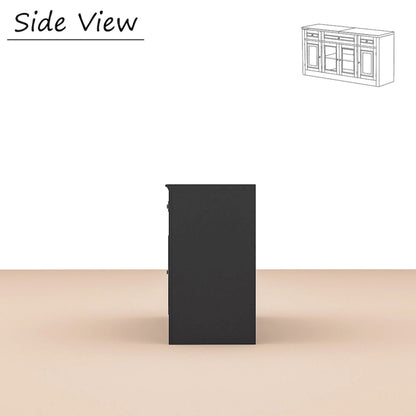 104.3x82.3 Complete Entertainment Wall Unit White TV Stand Display