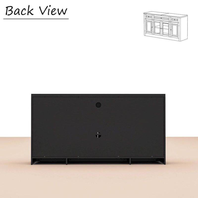 104.3x82.3 Complete Entertainment Wall Unit White TV Stand Display