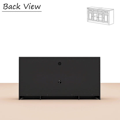 104.3x82.3 Complete Entertainment Wall Unit White TV Stand Display