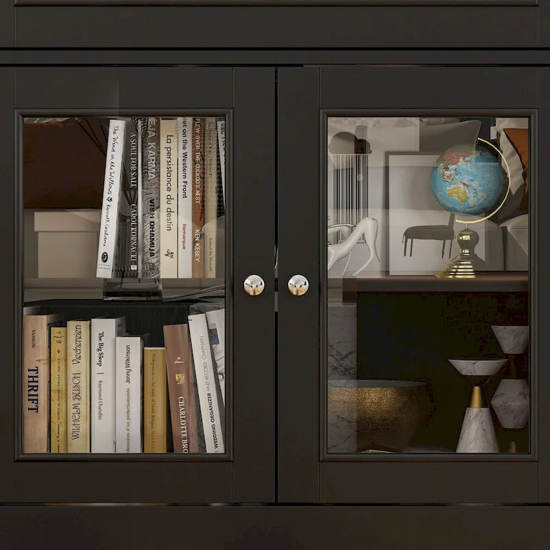 104.3x82.3 Complete Entertainment Wall Unit White TV Stand Display