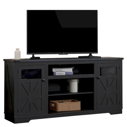 Ukuowu 66 Rustic Farmhouse TV Stand for 75 65 inch TV with Storage Cabinets for Living Room Bedroom