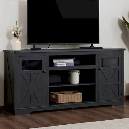 Ukuowu 66 Rustic Farmhouse TV Stand for 75 65 inch TV with Storage Cabinets for Living Room Bedroom
