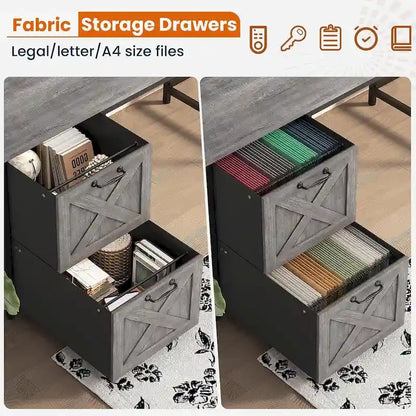 L Shaped Computer Desk with Drawers Corner Gaming Desk storage shelves