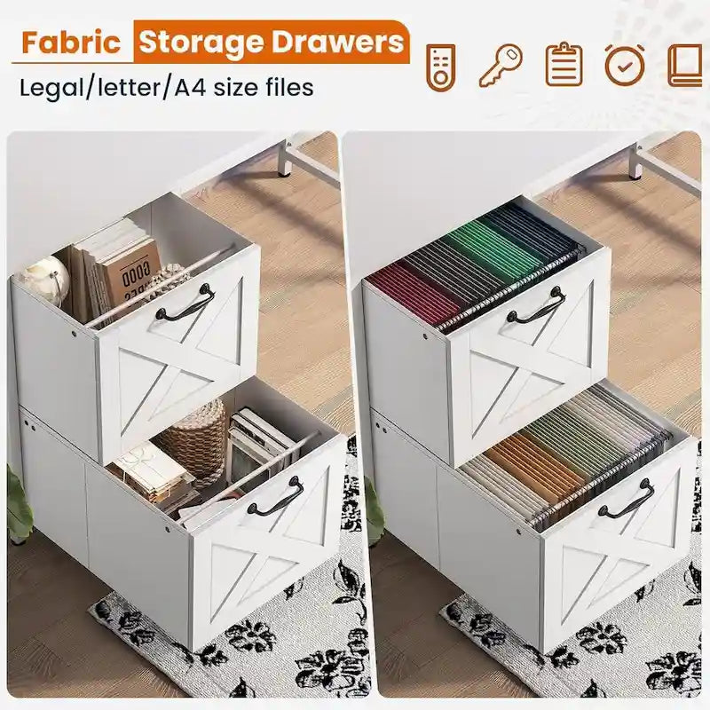 L Shaped Computer Desk with Drawers Corner Gaming Desk storage shelves