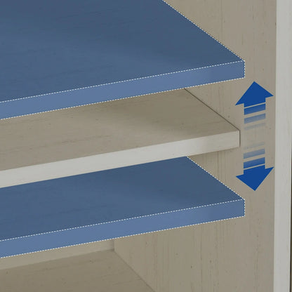 Moasis Farmhouse Buffet Cabinet with Storage, 2 Drawers Sideboard for Kitchen Dining Room