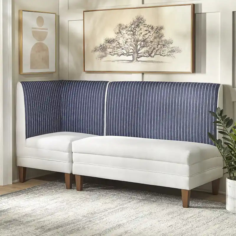 Lifestorey Phillips 2-Piece Upholstered Bench Set