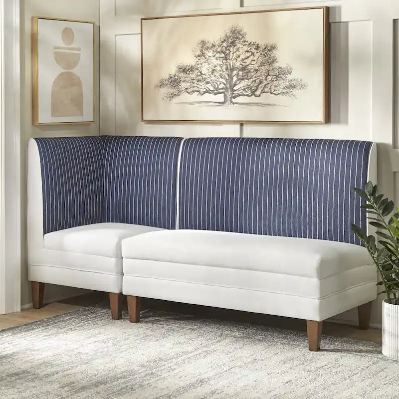 Lifestorey Phillips 2-Piece Upholstered Bench Set