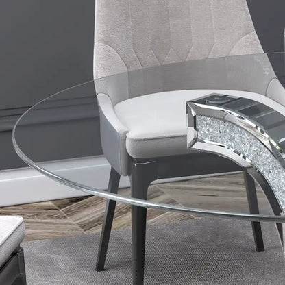 Round Glass Top Dining Table