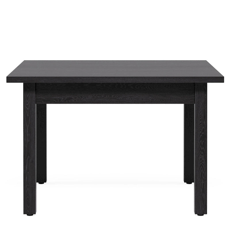 39.4 Square Dining Table with Solid Wood Legs for 4, Small Kitchen Tables for Dining Room