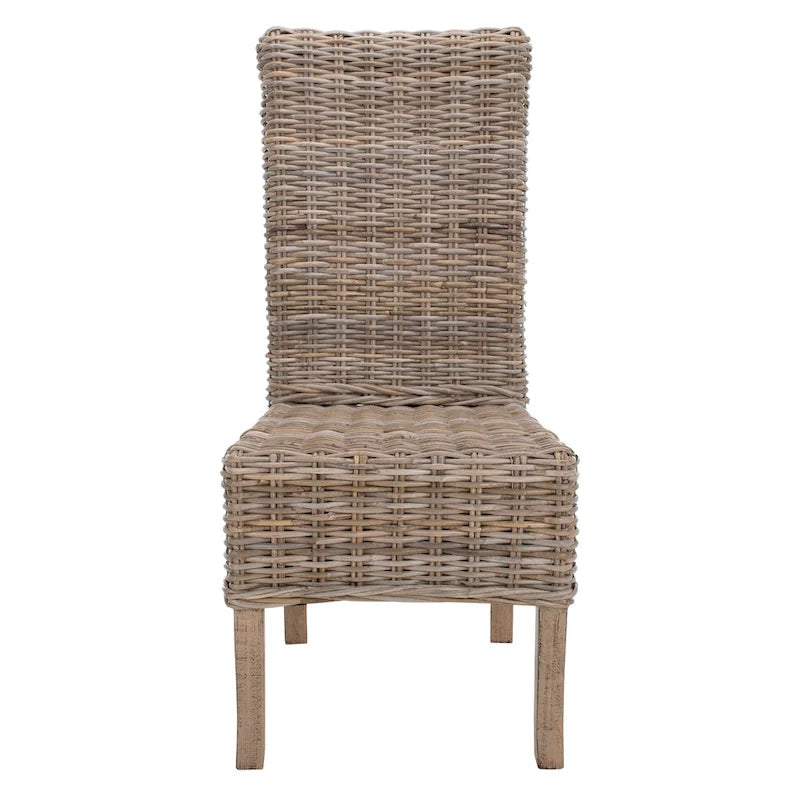 SAFAVIEH Sherryl Unfinished Natural Wicker Dining Chair (Set of 2) - 18.5 x 22.8 x 42.1 - 19Wx23Dx42H