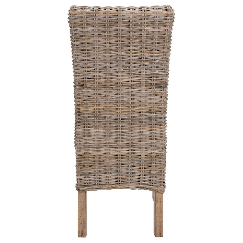 SAFAVIEH Sherryl Unfinished Natural Wicker Dining Chair (Set of 2) - 18.5 x 22.8 x 42.1 - 19Wx23Dx42H