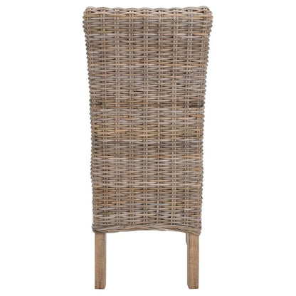 SAFAVIEH Sherryl Unfinished Natural Wicker Dining Chair (Set of 2) - 18.5 x 22.8 x 42.1 - 19Wx23Dx42H