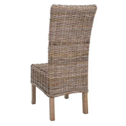SAFAVIEH Sherryl Unfinished Natural Wicker Dining Chair (Set of 2) - 18.5 x 22.8 x 42.1 - 19Wx23Dx42H
