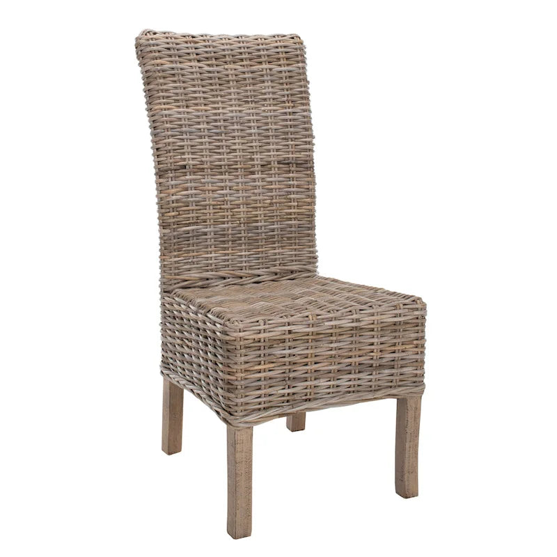 SAFAVIEH Sherryl Unfinished Natural Wicker Dining Chair (Set of 2) - 18.5 x 22.8 x 42.1 - 19Wx23Dx42H