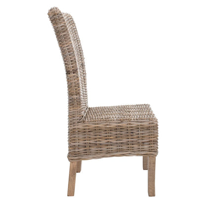 SAFAVIEH Sherryl Unfinished Natural Wicker Dining Chair (Set of 2) - 18.5 x 22.8 x 42.1 - 19Wx23Dx42H
