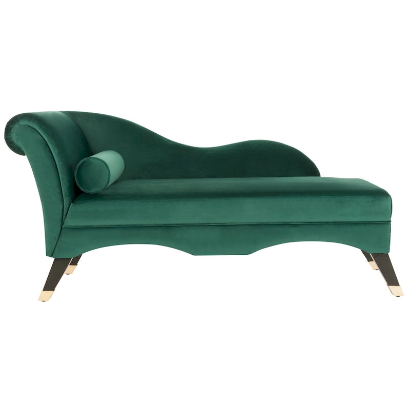 SAFAVIEH Karan Mid-Century Modern Chaise with Pillow - 63Wx28Dx30H