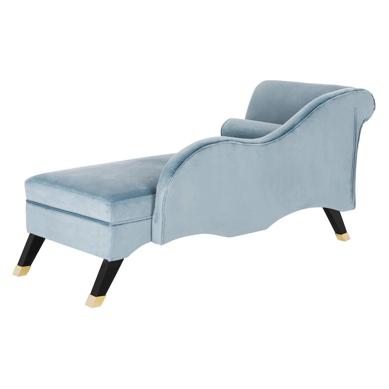 SAFAVIEH Karan Mid-Century Modern Chaise with Pillow - 63Wx28Dx30H