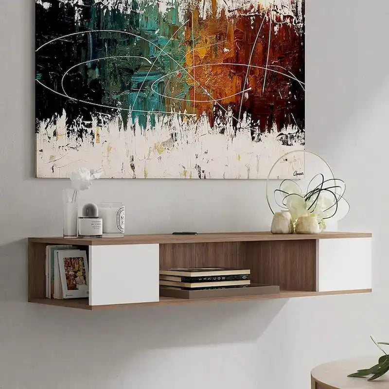 Floating TV Stand Entertainment Center Media Console TV Shelf - 39.4