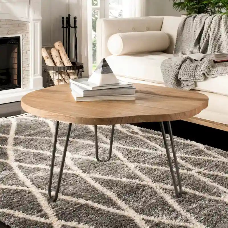 SAFAVIEH Laney Free Edge Coffee Table - 35.4 x 35.4 x 17.7 - 35Wx35Dx18H