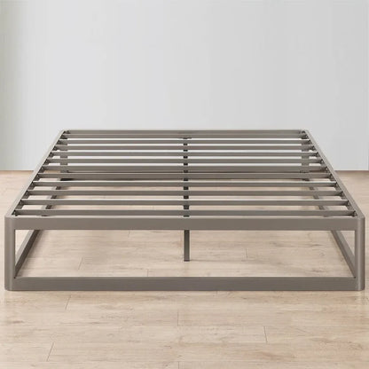 Porch & Den McAlpin 12-inch Heavy Duty Metal Platform Bed Frame Grey