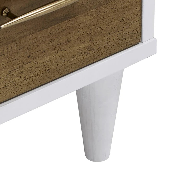 Prudence White and Natural Finish 8-Drawer Dresser by iNSPIRE Q Modern