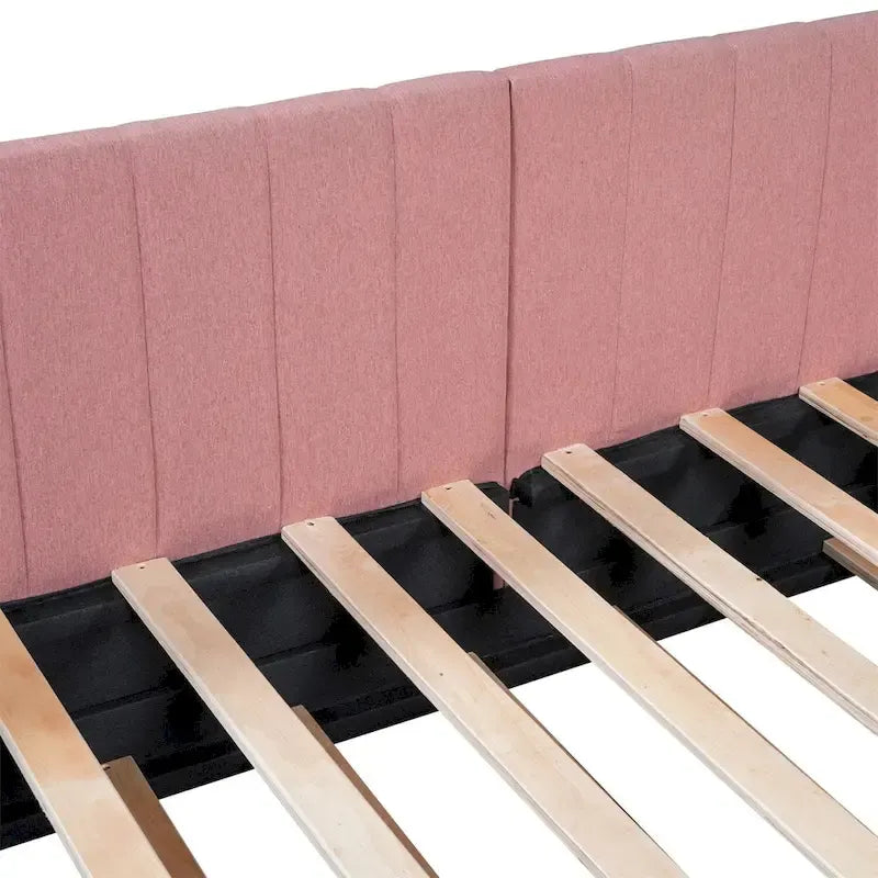 Merax Twin Size Upholstered Daybed with Trundle