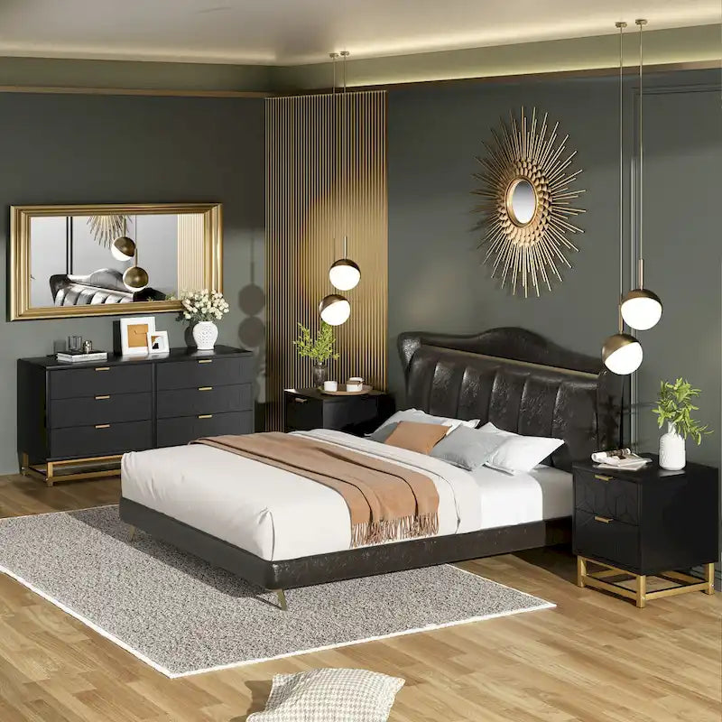 6 Drawer Dresser For Bedroom With Modern Style