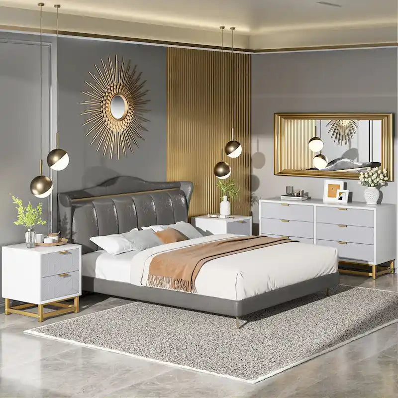 6 Drawer Dresser For Bedroom With Modern Style