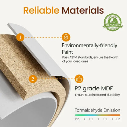 7 - Drawer Dresser with Solid Wood Legs and Painted Finish